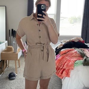 Lush tan romper